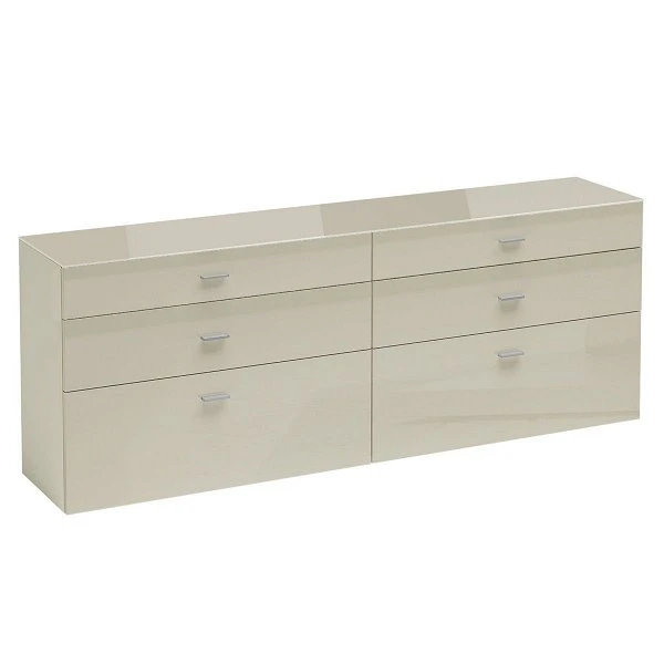 Now! No.14 By Hülsta Sideboard 4R 6 Schubladen 76,8x175x42 - Lack-seidengrau/Hochglanz-seidengrau 3 Now! No.14 By Hülsta Sideboard 4R 6 Schubladen 76,8x175x42 - Lack-seidengrau/Hochglanz-seidengrau