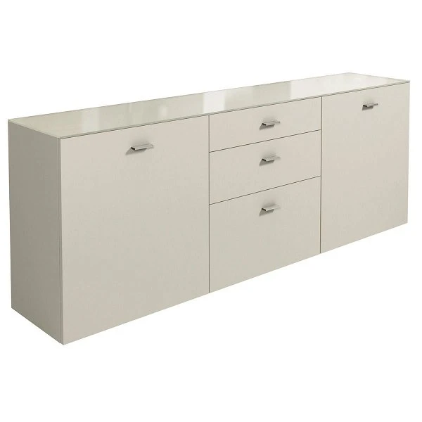 Now! No.14 By Hülsta Sideboard 4R 2 Türen 76,8x210x42 - Lack-seidengrau/Hochglanz-seidengrau 3 Now! No.14 By Hülsta Sideboard 4R 2 Türen 76,8x210x42 - Lack-seidengrau/Hochglanz-seidengrau