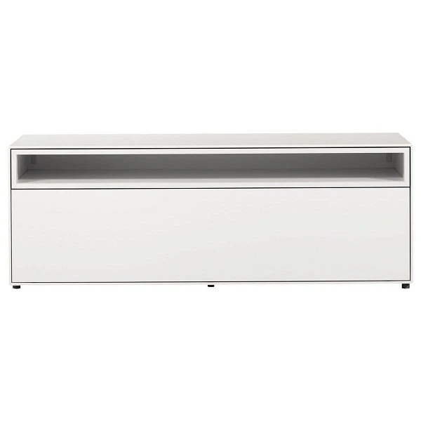 Now! By Hülsta Easy Wohnwand Lack-reinweiß 156x308x45 5-teilig 5 Now! By Hülsta Easy Wohnwand Lack-reinweiß 156x308x45 5-teilig – Bild 3