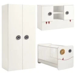 Hülsta Now! Minimo Kinderzimmer 2-türig Schneeweiß Inkl. Wickelaufsatz Zum Aktionspreis