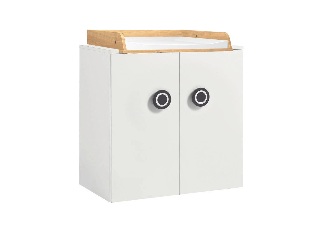 Now! Minimo Wickelkommode Inkl. Wickelauflage & Unterstellregale Weiß 4 Now! Minimo Wickelkommode Inkl. Wickelauflage & Unterstellregale Weiß – Bild 2