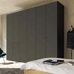 Now! Wardrobes By Hülsta Kombination 5 225,4x302x59 Cm | Lack-grau