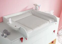 Now! Minimo Wickelkommode Mit 3 Schubladen Inkl. Wickelauflage & Unterstellregale Weiß -Hülsta Möbel NBA15996 3