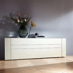 Hülsta Gentis 4R Sideboard - Lack-Ausführung 211,2 Cm Breit - 3 Schubladen -Hülsta Möbel huelsta gentis sideboard