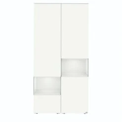 Hülsta Neo Wohnwand Vitrine 1 Schubkasten Und 3 Türen Lack Reinweiß -Hülsta Möbel huelsta neo 134429f4