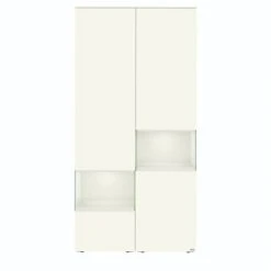 Hülsta Neo Wohnwand Vitrine 1 Schubkasten Und 3 Türen Lack Weiß -Hülsta Möbel huelsta neo 134432f4