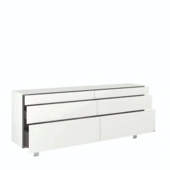 Hülsta Neo Sideboard 6 Schubkästen Lack Reinweiß -Hülsta Möbel huelsta neo 134449f4
