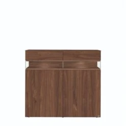Hülsta Neo Highboard 2 Schubkästen Und 2 Türen Kernnussbaum -Hülsta Möbel huelsta neo 134498f4