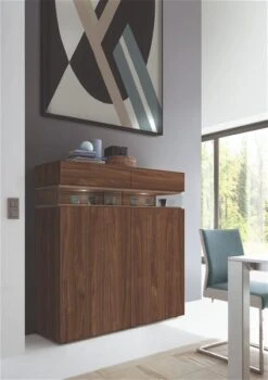 Hülsta Neo Highboard 2 Schubkästen Und 2 Türen Kernnussbaum -Hülsta Möbel huelsta neo 134524f3
