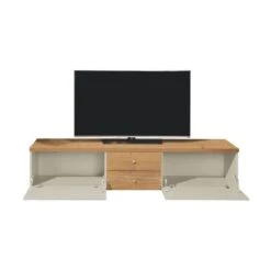 Now! Time By Hülsta Lowboard Schubladen/Klappen Natureiche/Lack-seidengrau -Hülsta Möbel huelsta now time ntw14541 1041275f3