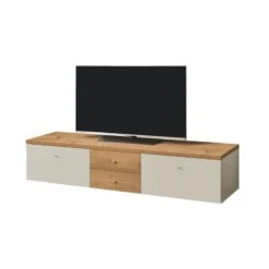 Now! Time By Hülsta Lowboard Schubladen/Klappen Natureiche/Lack-seidengrau -Hülsta Möbel huelsta now time ntw14541 1041276f3