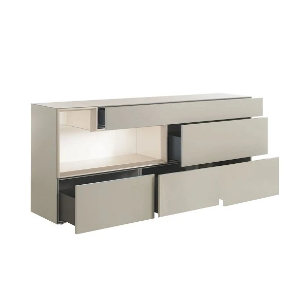 Hülsta Tetrim Sideboard 5R - Lack-Ausführung Mit Offenem Fach Und 4 Schubladen 3 Hülsta Tetrim Sideboard 5R - Lack-Ausführung Mit Offenem Fach Und 4 Schubladen